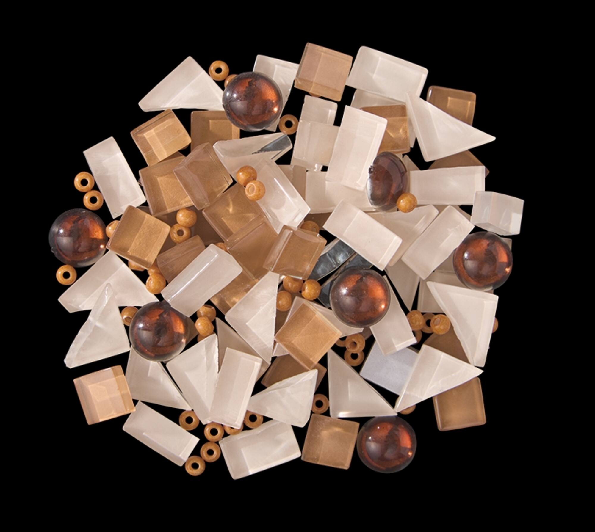 Tan & Brown Mosaic Vase Kit by Make Market®